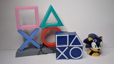 Games Room Display Pieces Playstation & Sonic - Light & Money Box Bundle