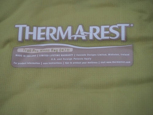 Thermarest trail pro - pro, reg