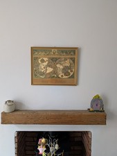 Blaeu Gold Foil Wall Map of