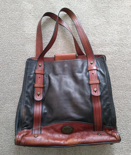 Fossil leather black brown - fossil,