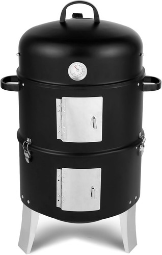 Charcoal bbq smoker grill 3in1 - charcoal,