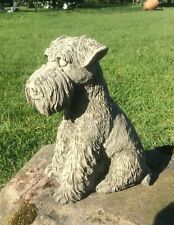 STONE GARDEN SCHNAUZER DOG