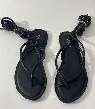 Topshop Womens Black Leather