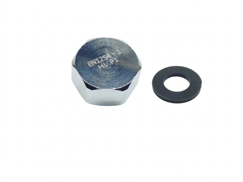 Chrome cap blanking nut with - chrome, /