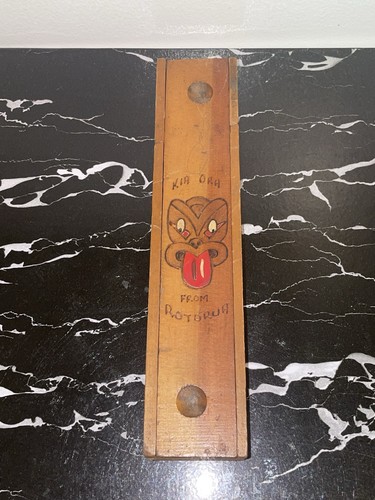Vintage rare māori wooden - vintage,