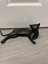 Antique Solid Bronze Cat Sculpture 1.6kg