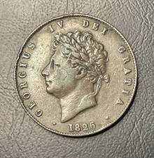 1826 George IV Bronzed half penny 1/2 Halfpenny Coin  