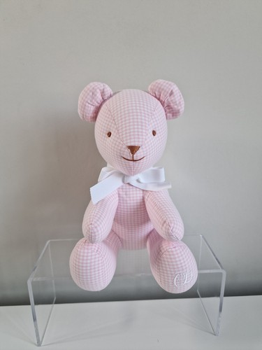 Baby dior pink check - pink, teddy