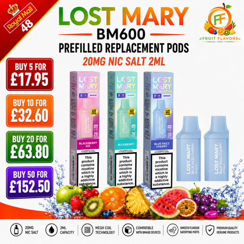 Lost mary bm600 2ml - lost, prefilled
