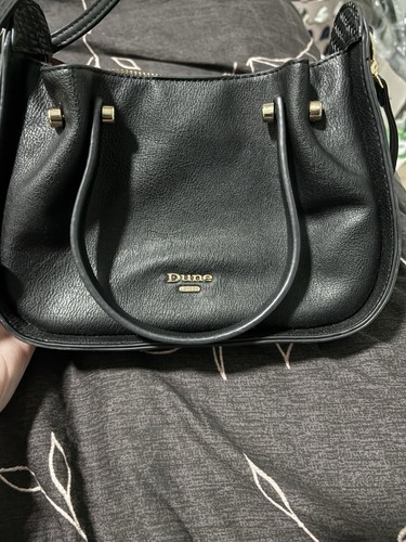 Dune black leather mini - black,