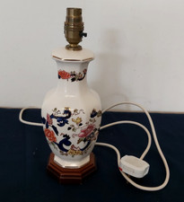 VINTAGE  MASON'S BLUE MANDALAY TABLE LAMP IN VERY GOOD WORKING CONDITION  m