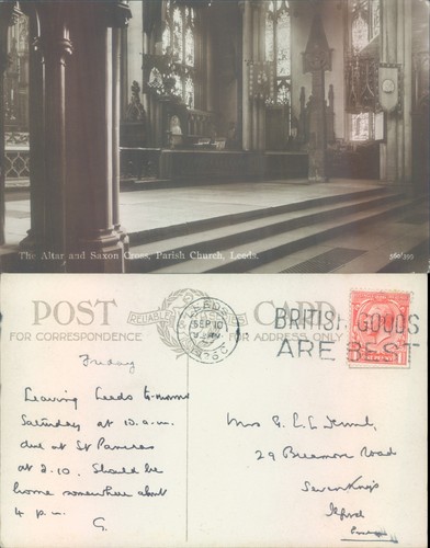 The altar and saxon cross - the,