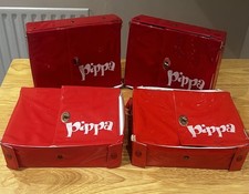 Vintage Palitoy Pippa Doll Cases/Wardrobe x 4 Red Issue W/faults 1970’s