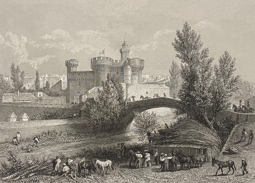 Perpignan castillet or - le,