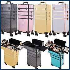 Make up Trolley Beauty Case Nail Technician Hairdressing Cosmetic Storage Box UK