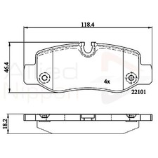 Brake Pads Set For Mercedes