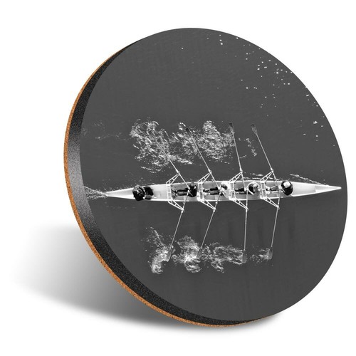 Round 12cm coaster bw - coaster,
