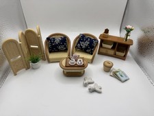 Sylvanian Families Conservatory Furniture Bundle + Rare Finials