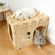 Wooden Rabbit House and