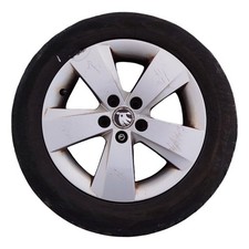 SKODA FABIA S MPI MK3 2015-2018 Alloy Wheel & Tyre 185/60R15 Damaged 6V0601025A