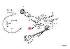 Genuine BMW E24 E28 E30 E32 E34 Steering Column Lock Bolt OEM 32311154176