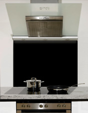 Kitchen Glass Splashback from DIY Splashback Jet black, Width 796mm Height 718mm