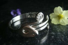 Hampton Court Design Fork recycled into a stunning birthstone bracelet. 