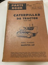 Caterpillar D8 Tractor parts manual. Genuine Cat book.