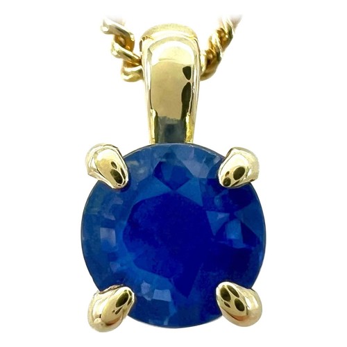 Round cut cornflower blue - cornflower,