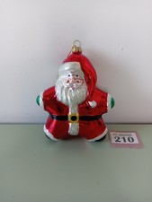 Glass Father Christmas Tree Decoration Santa Xmas Bauble #210