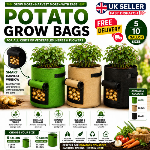 Potato grow bags tomato - grow,