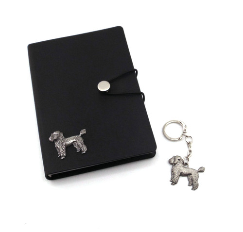 Poodle black notebook - a6,