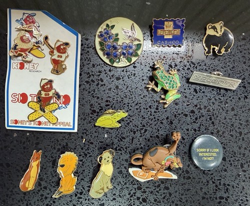 Various pin badges - pin, and
