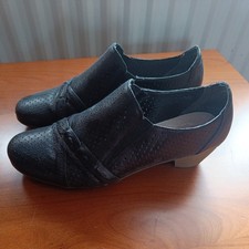 Rieker black leather shoes