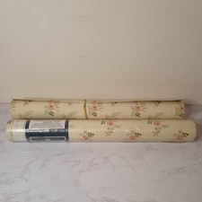 2 Vintage SANDERSON Wallpaper Rolls Flowers Cottagecore 62134 (One Open)