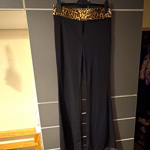 Women black stretch jersey - black,
