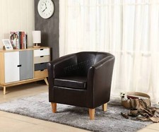 Tub chair faux leather - tub,