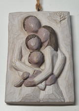 Vintage 2001 Small Willow Tree ‘Family’ Wall Hanging Plaque Signed Lordi 