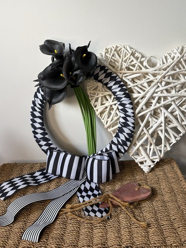 Artificial black calla lily - black,