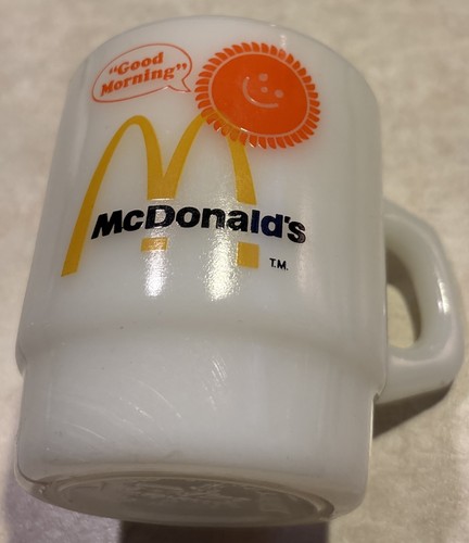 Vintage mcdonald milk glass - vintage, mcdonald's