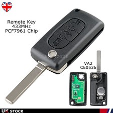 3 Button Flip Remote Key Fob