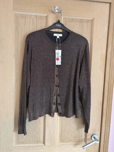Sparkly cardigan bronze - , new