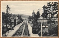 GWR Bampton Railway Station postcard Tuck Exe Valley Tiverton line Devon