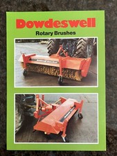 Dowdeswell Road Sweeper Brush Attachment Leaflet… 1980’s tractor Farming