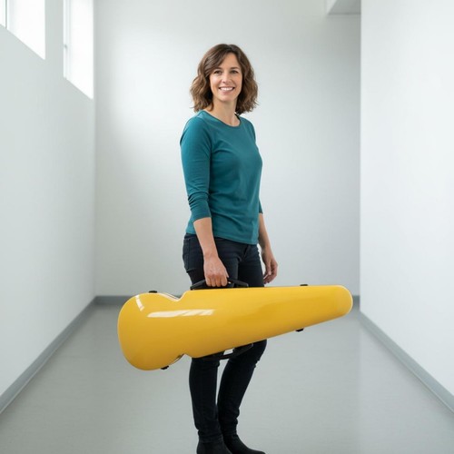 Carbon fiber violin case - carbon,