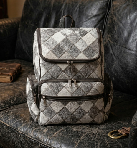 Genuine cowhide hair grey - cowhide,