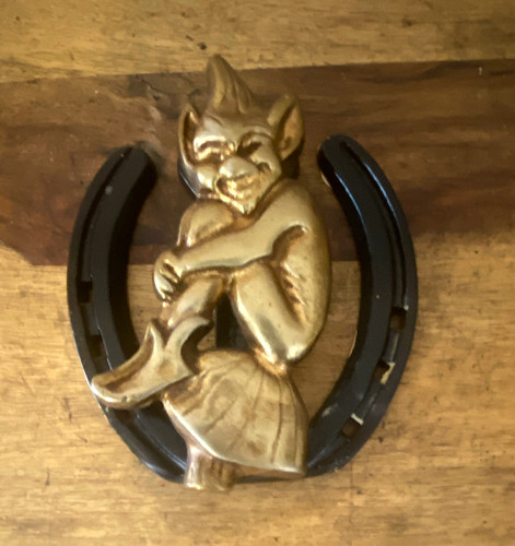 Brass pixie toadstool - brass,