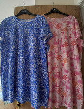 Matalan cotton nightdress XL  x 2 One with label pink, one without label blue