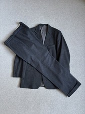 Pakeman Catto & Carter Grey Wool Flannel 2 Piece Bespoke Suit Made In England