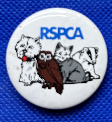 Rspca vintage badge - rspca,